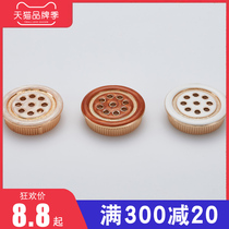 Thickened metal breathable hole Chinese-style European-style cabinet shoe cabinet outlet hole cover Golden vent hole piercing hole cover 35