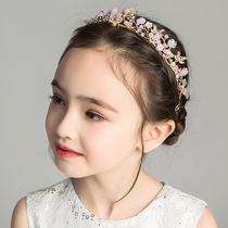 Girls Hair Band Wild Flower Girl Performance Jewelry Childrens Headdress Headflower Garland Headband Girls Hair Accessories Korean Princess
