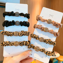 South Korea East Gate plush coliform female high elastic Hairband simple temperament tie hair ponytail leather band hair accessories
