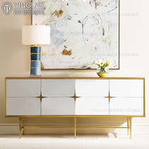 Enlock neoclassical postmodern entrance cabinet Italian dining side cabinet White light luxury paint foyer decoration cabinet