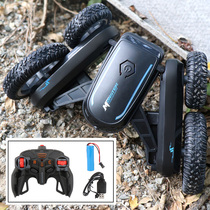 Childrens remote control dump truck tumbling stunt car off-road twist charging toy electric racing car four-wheel drive rc mini