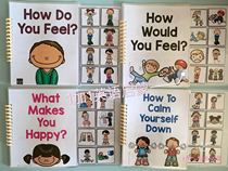 English emotional quiet book Finished DIY English enlightenment Quiet book Parent-child English paste book Interactive book