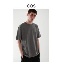 Cos Men's Loose Style Drop Shoulder Round Neck T-Shirt Dark Grey New 0978679002