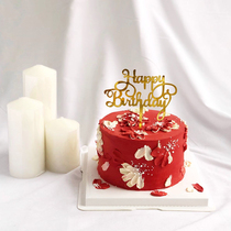 Acrylic Cake Inserts Net Red Goddess Festival Cake Creative Happybirthday Cake Plugin Decoration
