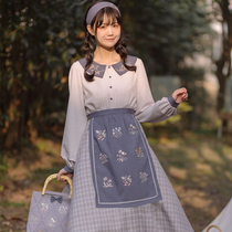 Sichuan Dai time: Knowing More Birds Picnic Embroidery Splicing one-piece dress The length of the suit dress Three sets in the dress