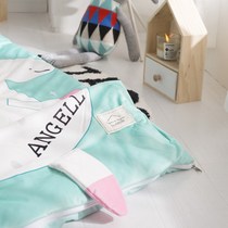 ins multi-functional childrens anti-kicking is autumn and winter thickened baby baby sleeping bag baby hug pillow can be removed and washed