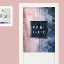 Nordic Door Curtain Geometry Elk Door Curtain Cloth Art Partition Curtain Wind Water Curtain Gnawing Bedroom Door Curtain Fabric Decorative Door Curtain