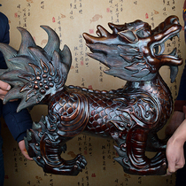 Extra-large copper unicorn ornaments unicorn pair of home feng shui ornaments craft ornaments