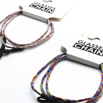 SZL GLASSES Korean color no metal hanging neck GLASSES lanyard chain retro sports travel