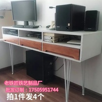 Old blacksmith custom iron table feet table legs solid adjustment table feet legs stand solid wood Big Board table feet