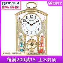Japan Lisheng clock living room home European creative fashion luxury silent clock desk clock table pendulum sitting clock