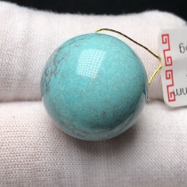 Boutique High Porcelain Green Pine Stone Round Pearl 18 6mm Scattered Beads Single Beads