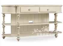 American Countryside Solid Wood Living Room Decoration Cabinet Xuan Guan Cabinet Style Ivory White Sofa Back A Few Doors hall Xuanguan Table