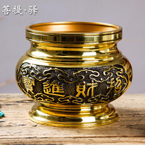 Taiwan large lucky treasure copper incense burner Stand incense burner Large size copper incense burner for Buddha sandalwood stove Buddha household