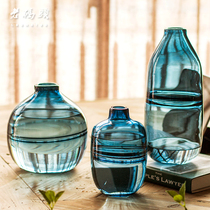 Nordic creative hydroponic plant glass transparent flower arrangement living room decorations desktop soft home furnishings