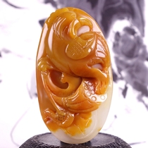 Master playful finisers drain Yunnan dragon mausoleum Huanglongyu < Chi to Gao Yuan > pendant hz00842