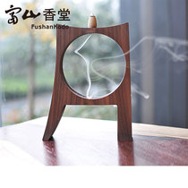 Toyama Xiangtang log multi-purpose incense burner black walnut back flow aromatherapy incense tea pet ornaments fragrance Moon gift box