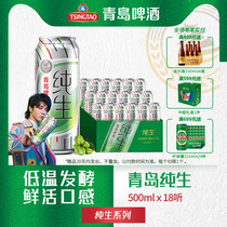 Tsingtao Beer pure raw Hua Chenyu custom can 500ml*18 pieces