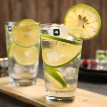 LEONARDO glass water cup creative stripes simple home office transparent water Cup