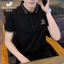 Rich bird summer new short sleeve T-shirt mens thin lapel business casual men polo shirt Joker Paul shirt