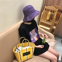 Hair Side Fisherman Hat Woman 2020 New Korean version sunscreen hat casual edging 100 hitch student basin hat sunhat