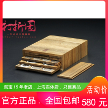 Old Money House. Camphor wood five-layer spring letter ancient coin silver dollar spending naked coin grading coin. Solid wood storage box collection box