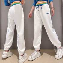 Stock Casual Pants Children Spring Autumn 2022 New Ocean Gas Embroideries Slim 100 Hitch Pants Loose Toe Sports Pants