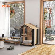 Miaozan cat cage villa Solid wood luxury household cat apartment cat house Cat house pet display cabinet Cat house with toilet