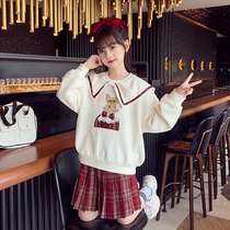 Girls' suit skirt Yanqi net red 2022 new Korean version of the Chinese Children's College Feng Baiqi skirt guard suit two pieces