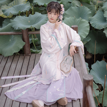 Sichuan Dei Time: Flowers Birds Poetry Wind Moon Retro Suit Womens China Wind Elements Cardiology-One-piece-style half-body dress