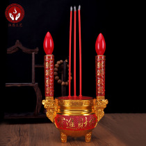 Three-legged electric incense burner Jinyu Mantang Electronic incense burner plug-in electric incense Buddha equipment Buddhist supplies environmentally friendly smoke-free