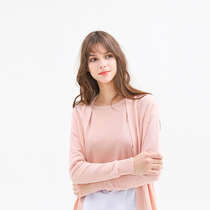 NOME home autumn and winter womens woolen coat Joker simple woolen cardigan womens coat long sleeve top