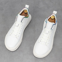 European station mens shoes summer breathable white shoes Korean version personality color matching trendy shoes youth all-match trend casual sneakers