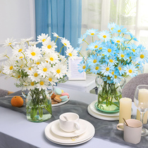 Small daisy emulated flower wild chrysanthemum small frescoed bouquet set of plastic fake floral table hem with photographic props