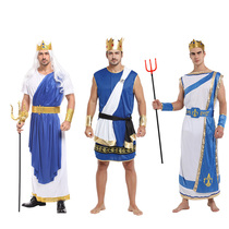 Halloween annual party costume Ancient Greek myth Poseidon god king Zeus costume cos masquerade performance clothes