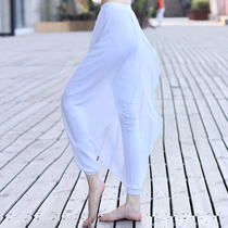 Boo new yoga suit yoga clothing cotton more fake two dance clothes fitness Womens gauze pants