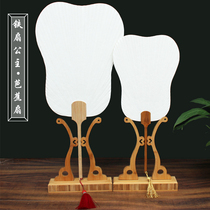 Extra large banana fan blank Rice Paper Group fan painting creation display ornaments decoration with exquisite big tassels