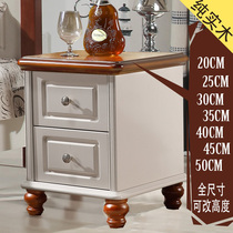 Mediterranean mini small apartment European simple European Country American 20253035404550cm Bedside table