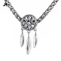 JANENG 925 sterling silver Indian style old dream catcher element pendant for men and women necklace with accessories