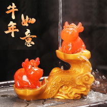 Tea pet ornaments boutique ox year can raise tea to play creative personality tea ceremony tea set accessories tea pet ornaments discoloration