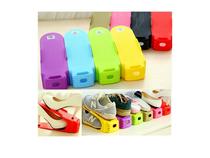 Creative one-piece double-layer shoe rack Japanese simple upper and lower space-saving shoe rack shoe cabinet storage and finishing shelf