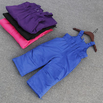 New Childrens Baby Skies thickened Cotton Girls Ferry Pants and Waterproof Foreign Trade Childrens Skies