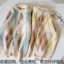 2020 Spring and Autumn new boys foreign style English fashion clothes coat Children Baby diamond fashion knitted cardigan tide