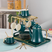 High-end water cup ceramic set Kettle Simple living room high temperature and heat-resistant water cup cold water pot Coffee set