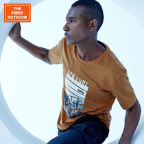 American outdoor brand quick-drying mens and womens summer short-sleeved blended sweat-absorbing breathable quick-drying T-shirt Quick-drying sports t-shirt