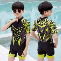 Childrens swimsuit boy suit conjoined middle and big boy boy childrens swimsuit boy hot spring quick-dry boy