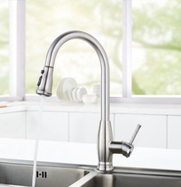 Jiade faucet kitchen sink faucet kitchen hot and cold faucet double water outlet can pull faucet 77722T-NA