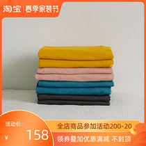 GERANIUM COTTON SHEET SINGLE PIECE THICKENED KNIT COTTON PURE COLOR WINTER PURE COTTON FULL COTTON NAKED SLEEPING 1 51 8 BEDDING