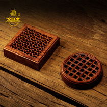 Gold Wang Acid Branches Wood Pan Incense Box Home Indoor Sandalwood Balsamic Incense Stove Window Veins Hollowed-out Aroma Trays Cilanto 1 5 Hours