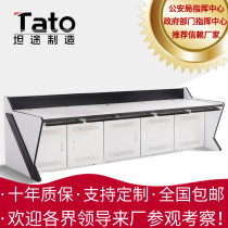 Monitoring station console Double single triple TV wall cabinet Custom monitoring platform Command center console